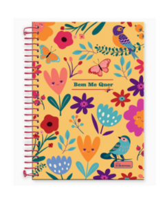 Caderno Espiral Bem Me Quer 14 x 20 Com 80 Folhas - loja online