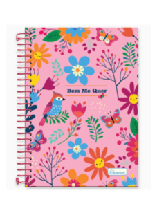 Caderno Espiral Bem Me Quer 14 x 20 Com 80 Folhas na internet