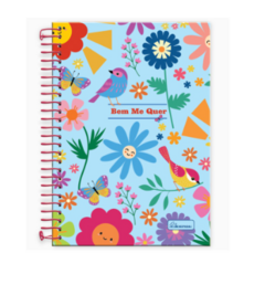 Caderno Espiral Bem Me Quer 14 x 20 Com 80 Folhas - comprar online