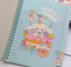 Caderno Espiral Sanrio My Melody e Turma da Hello Kitty 15 x 21 com Divisórias