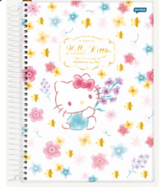 Caderno Hello Kitty 14 X 20 Capa Dura 80 Folhas - loja online