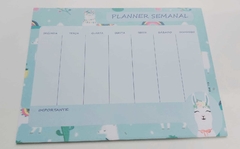 Bloco De Planner Semanal-Lhama