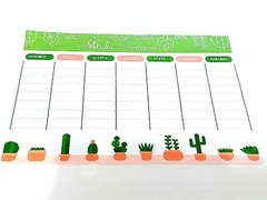 Bloco De Planner Semanal- Cactos no Vasinho - comprar online