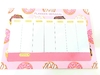 Bloco de Planner Semanal-Donuts