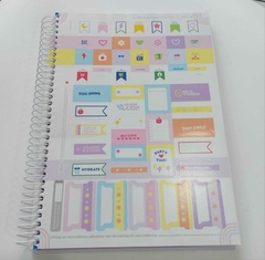 Caderno universitário 10 matérias Linha Happy tons pastel 2024