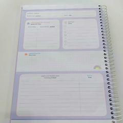 Caderno universitário 10 matérias Linha Happy tons pastel 2024 na internet