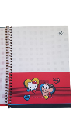 Caderno Colegial 1 Matéria Turma da Mônica e Hello Kitty-TILIBRA - comprar online