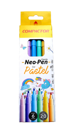 NEO-PEN PASTEL 6 CORES-COMPACTOR