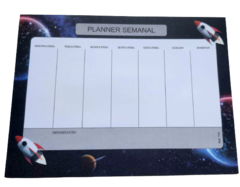 Bloco Planner Semanal-Space