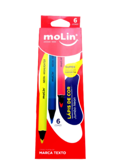 Marca Texto Lápis Jumbo Neon- Molin - comprar online