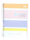 CADERNO HAPPY COLORS COLEGIAL - TILIBRA