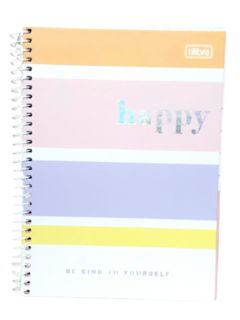 CADERNO HAPPY COLORS COLEGIAL - TILIBRA