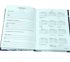 Agenda Costurada Jeans-TILIBRA - comprar online