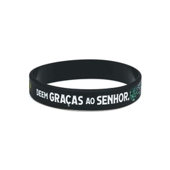 Pulseira de Silicone Salmos - Preto - Ora Pro Nobis