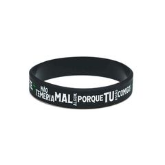 Pulseira de Silicone Salmos - Preto - comprar online