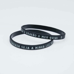 Pulseira A Cruz Sagrada - Silicone - comprar online