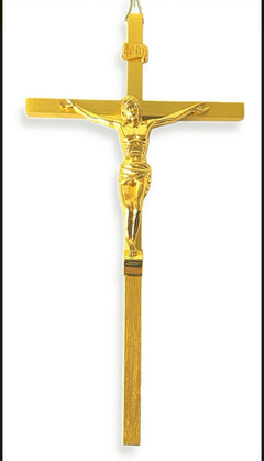 Crucifixo de Metal 20cm Brilho parede - comprar online