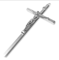 Crucifixo de Metal 20cm Brilho parede na internet