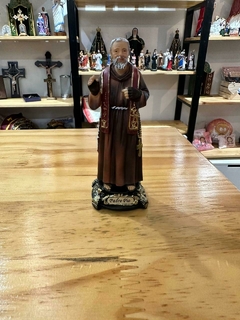 Imagem de Padre Pio 12cm resina importada