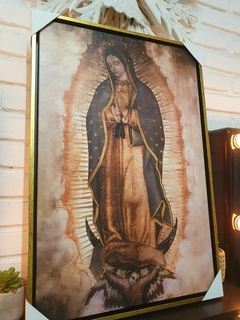 Quadro Nossa Senhora Guadalupe Tela HD acabamento em verniz - comprar online