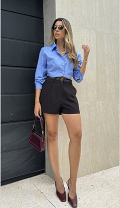 CAMISA TRICOLINE CROPPED BOLSO EMBUTIDO - comprar online