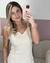 VESTIDO MIDI LINHO COM FENDA - comprar online