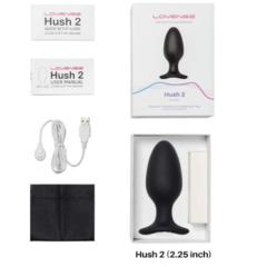 Lovense Hush 2 Butt Plug Vibrador Anal Original 25mm Slim - comprar en línea