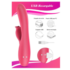 Vibrador con Simulador de Lengua y de Punto G - tienda en línea