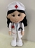 Boneca enfermeira de feltro