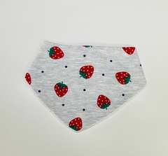 Babador bandana estampa morango