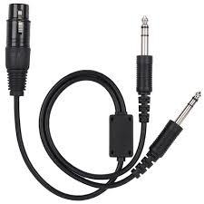 Para Airbus XLR Para GA Dual Plug 5 Pin Headset Adapter Cable Aviation Headphone Cable - comprar online