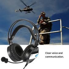 Aviation Headset dual Plug Cable 1M Straight Line For Pilot Headphones