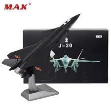 Metal China Airforce J-20 Aircraft Fighter Toy Aviation Model Airplane ESCALA : 1/100