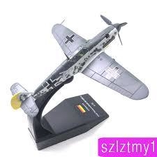 MAQUETE CAÇA WWII -1 / 72 De Metal Fundido Wwii Avião Militar Alemanha Bf109F-4 Fighter - Weliton Gouveia Carvalho