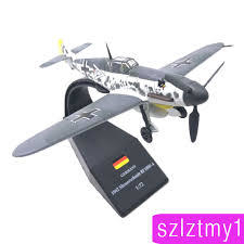 MAQUETE CAÇA WWII -1 / 72 De Metal Fundido Wwii Avião Militar Alemanha Bf109F-4 Fighter na internet