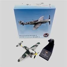 MAQUETE CAÇA WWII -1 / 72 De Metal Fundido Wwii Avião Militar Alemanha Bf109F-4 Fighter