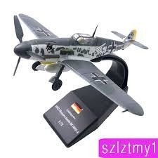 MAQUETE CAÇA WWII -1 / 72 De Metal Fundido Wwii Avião Militar Alemanha Bf109F-4 Fighter - comprar online