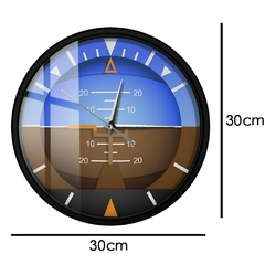 RELÓGIO DECORATIVO "HORIZONTE ARTIFICIAL" AVIAÇÃO - comprar online