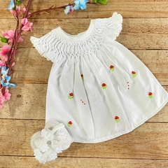 Vestido Casa de Abelha - Saída de maternidade Sofia Valentina Baby