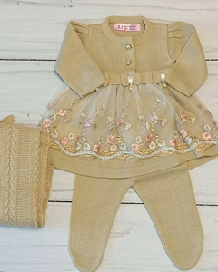 Saída de Maternidade Sofia Valentina Renda Premium