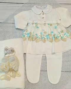 Saída de Maternidade Sofia Valentina Renda Premium