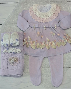 Saída de Maternidade Sofia Valentina Renda Premium - loja online