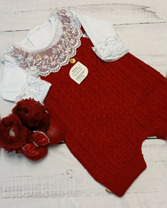 Romper Tricot Liso - Saída de maternidade Sofia Valentina Baby