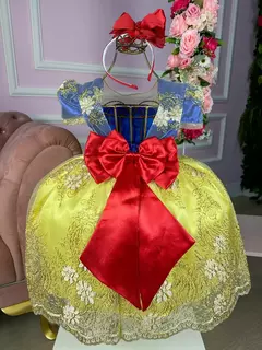 Vestido Festa Branca de Neve Realeza - comprar online