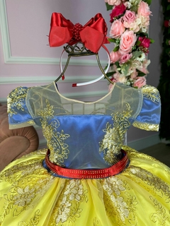 Vestido Festa Branca de Neve Realeza na internet