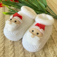 Sapatinho Tricot Papai Noel