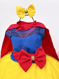 Vestido Festa Branca de Neve Capa Luxo - comprar online