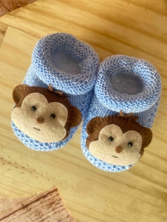 Sapatinho Tricot Macaquinho - Saída de maternidade Sofia Valentina Baby