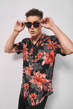 Camisa Fibrana Flowers