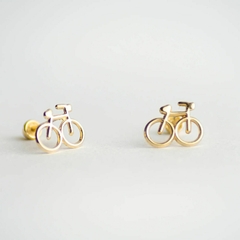 Broquel bicicleta de oro 10kt